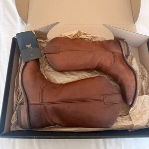 Frye Cognac Billy Pull On Boots